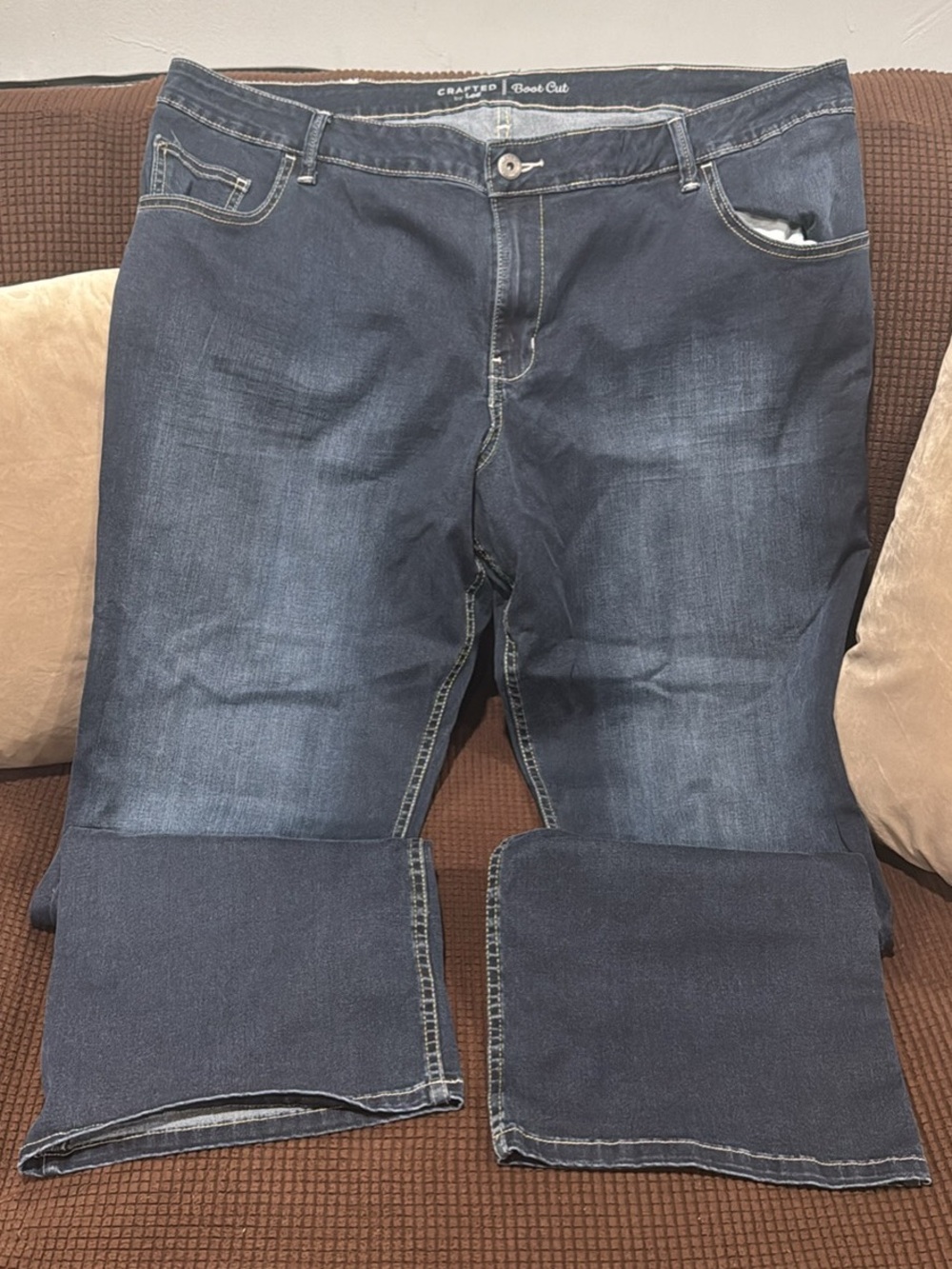 Craft Boot Cut Women's Jeans in Dark Blue 22W